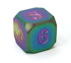 Single d6 - Forge Scorched Rainbow Satin