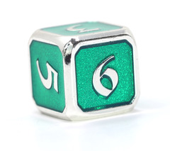 Single d6 - Mythica Platinum Emerald