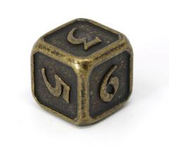 Single d6 - Mythica Dark Gold