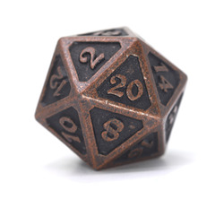 Single d20 - Mythica Dark Copper