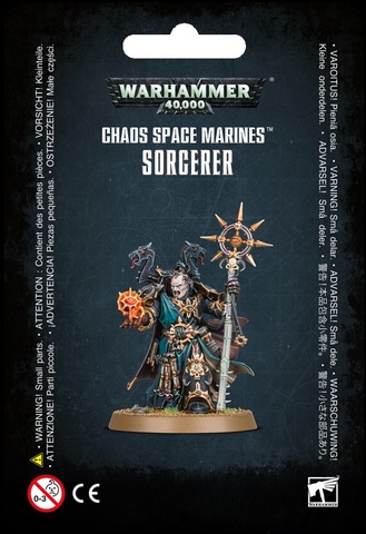 Chaos Space Marines: Sorcerer With Plasma Pistol