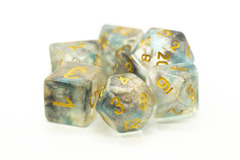 Old School RPG Dice Set: Luminous - Night Shade