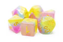 Old School RPG Dice Set: Gradients - Translucent Candyland