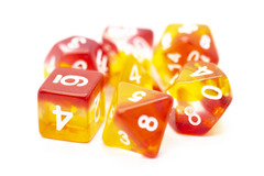 Old School RPG Dice Set: Gradients - Translucent Phoenix Rising