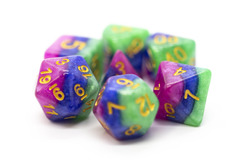 Old School RPG Dice Set: Gradients - Jester's Court