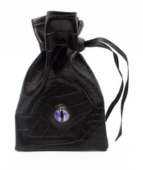 Old School Dice: Dragon Eye Dice Bag - Black Dragon