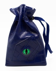 Old School Dice: Dragon Eye Dice Bag - Blue Dragon