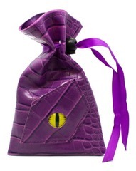 Old School Dice: Dragon Eye Dice Bag - Purple Dragon