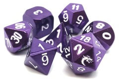 Old School RPG Metal Dice: Halfling Forged - Electric Purple