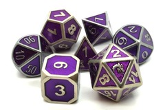 Old School RPG Metal Dice: Elven Forged - Metallic Purple