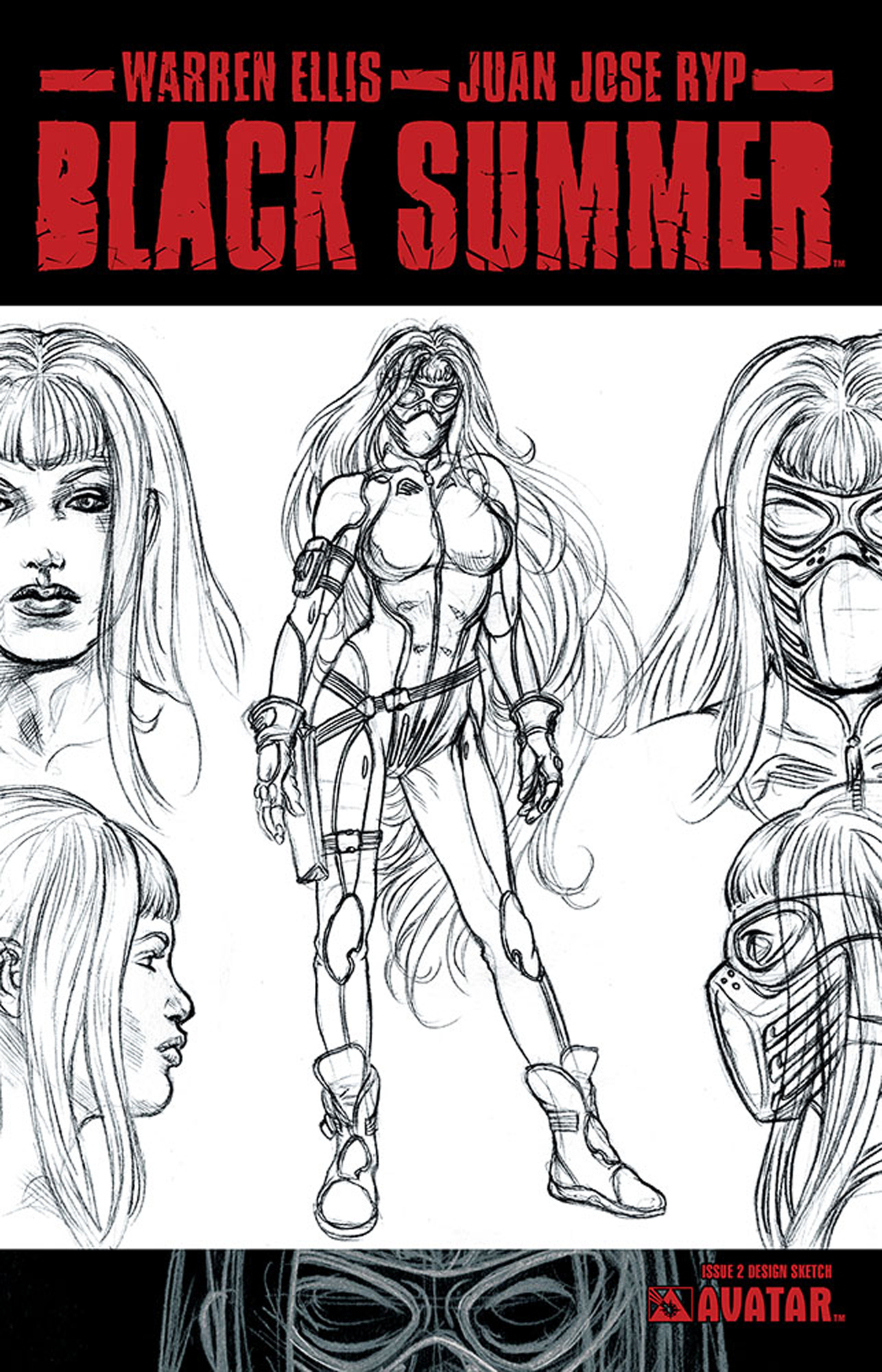 Black Summer #2 Design Sketch Var (MR) (STL143033)