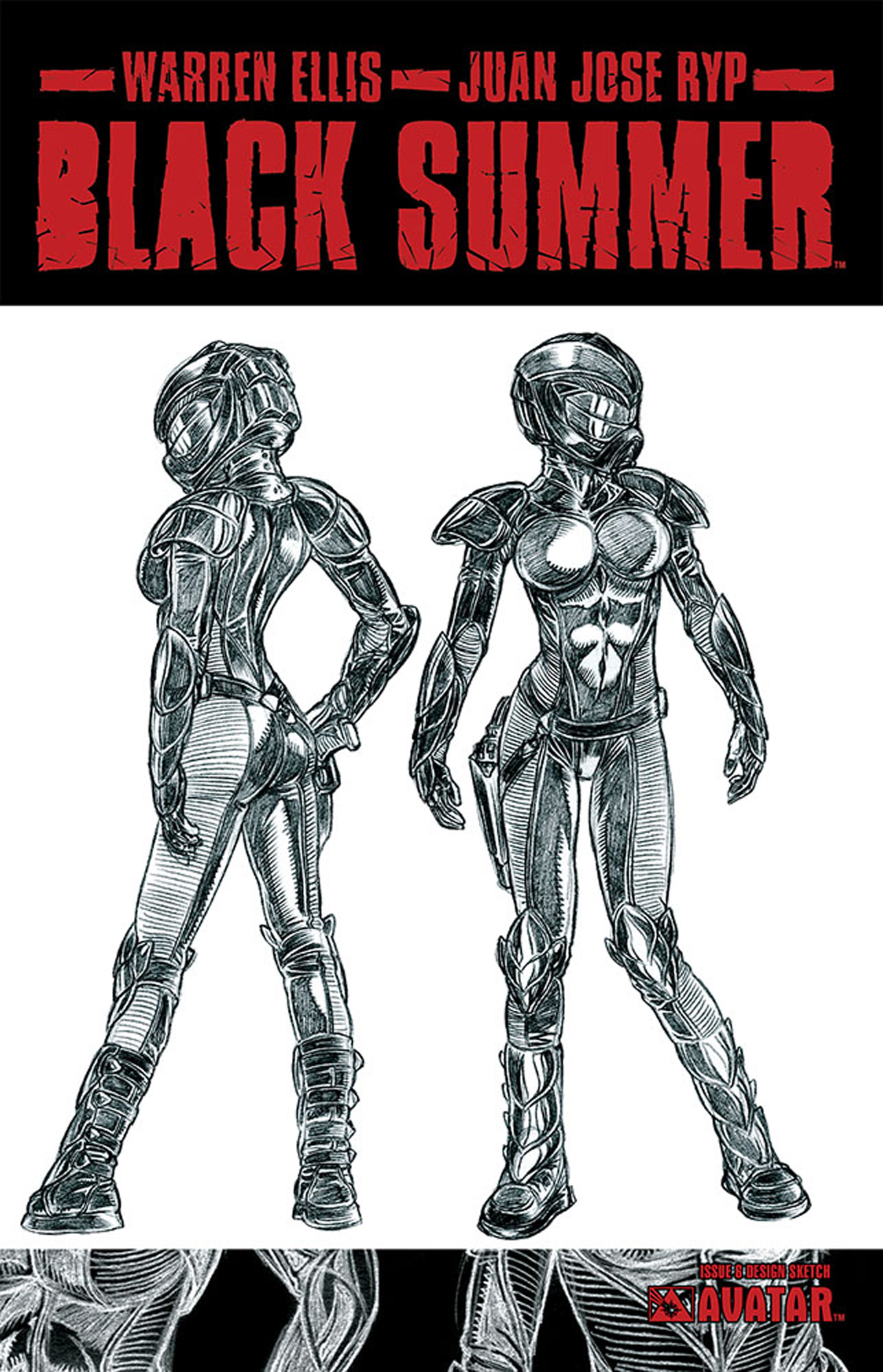Black Summer #6 Design Sketch Var (MR) (STL143037)