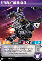 Sergeant Barricade // Infantry Enforcer
