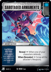 Sabotaged Armaments