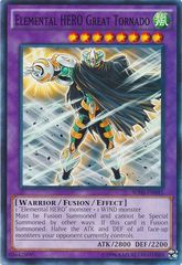 Elemental HERO Great Tornado - SDHS-EN045 - Common - Unlimited Edition