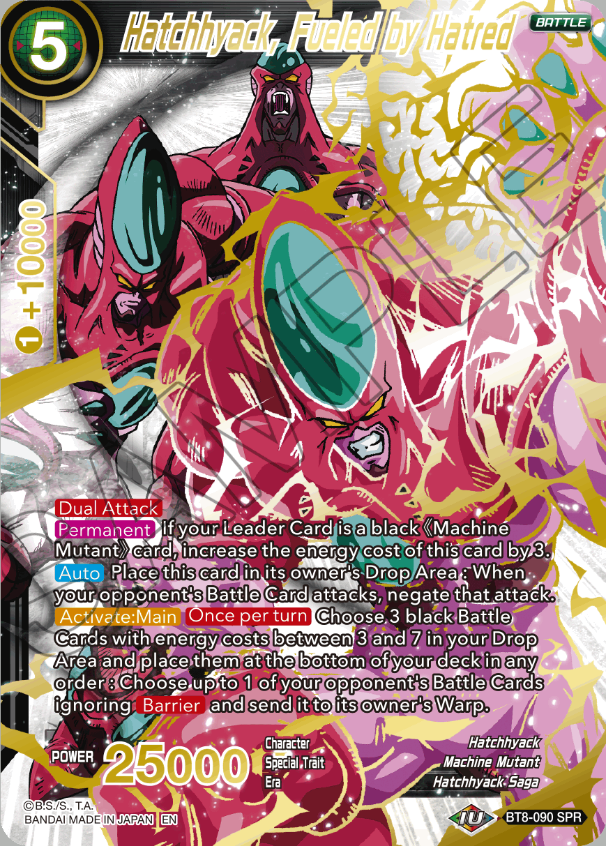 Hatchhyack, Fueled by Hatred - BT8-090 - SPR