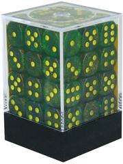 Borealis Maple Green and Yellow 12mm d6 Dice Block - CHX27965