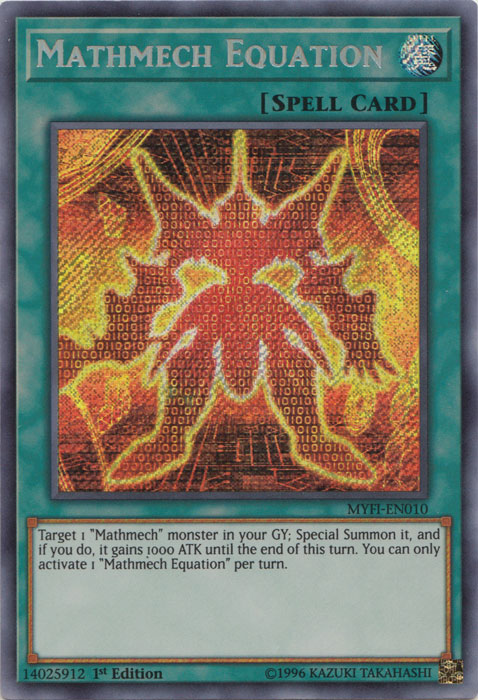 Mathmech Equation - MYFI-EN010 - Secret Rare - 1st Edition