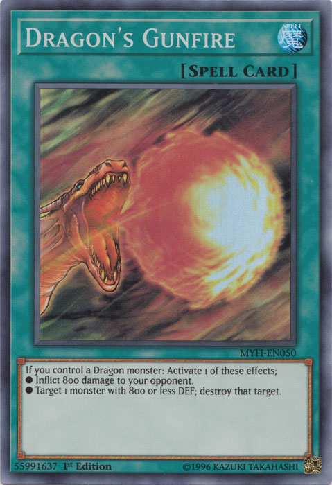 Dragons Gunfire - MYFI-EN050 - Super Rare - 1st Edition