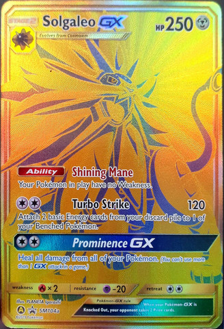 Solgaleo GX - SM104a - SM Black Star Promos