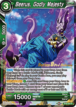Beerus, Godly Majesty - BT8-053 - R - Pre-release (Malicious Machinations)