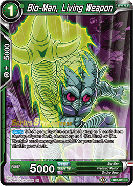 Bio-Man, Living Weapon - BT8-061 - C - Pre-release (Malicious Machinations)