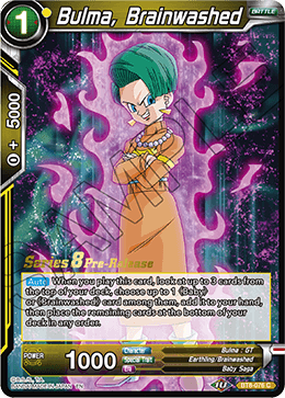 Bulma, Brainwashed - BT8-076 - C - Pre-release (Malicious Machinations)