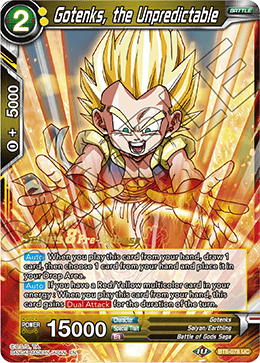 Gotenks, the Unpredictable - BT8-078 - UC - Pre-release (Malicious Machinations)