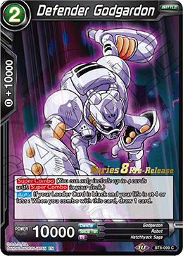 Defender Godgardon - BT8-099 - C - Pre-release (Malicious Machinations)