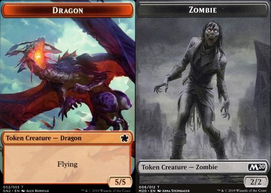 Dragon Token // Zombie Token