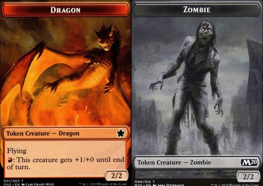 Token - Dragon (2/2) // Zombie