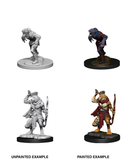 D&D Nolzurs Marvelous Miniatures: Wererat & Weretiger