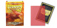 Dragon Shield Box of 100 in Matte Clear Red