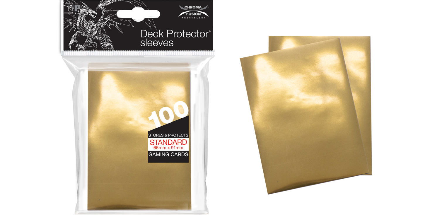 Ultra Pro Deck Protector Sleeves (100ct) - Vintage Gold
