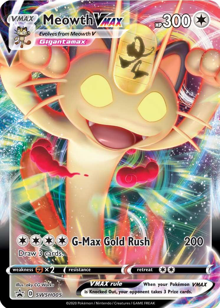 Meowth VMAX - SWSH005 - SWSH Black Star Promos