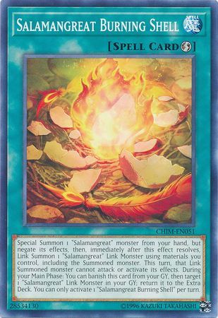 Salamangreat Burning Shell - CHIM-EN051 - Common - Unlimited Edition