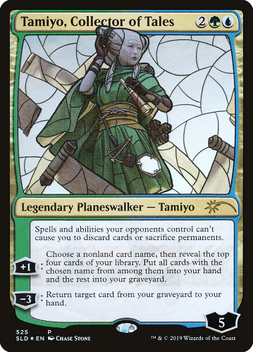 Tamiyo, Collector of Tales - Foil - Stained Glass