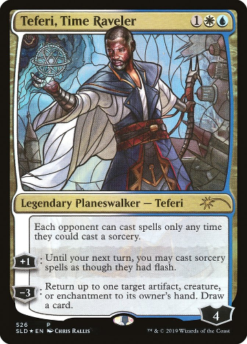 Teferi, Time Raveler - Foil - Stained Glass