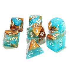 7-Die Set: Gemini Copper-Turquoise/White with Luminary - CHX30019