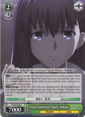 Final Command Spell, Sakura - FS/S64-E040 - U