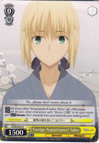 Foreign Acquaintance? Saber - FS/S64-E014 - C