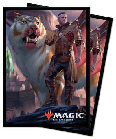 Ultra Pro - MTG Ikoria: Lair of Behemoths - Lukka, Coppercoat Outcast 100 Count Standard Sleeves (18302)
