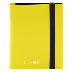 Ultra Pro - 4-Pocket Eclipse Lemon Yellow PRO-Binder