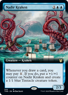 Nadir Kraken - Foil - Extended Art