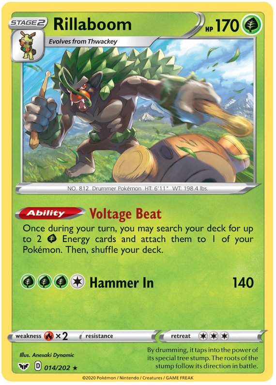 Rillaboom - 014/202 - Holo Rare