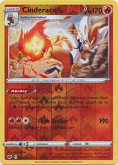 Cinderace - 034/202 - Reverse Holo Rare