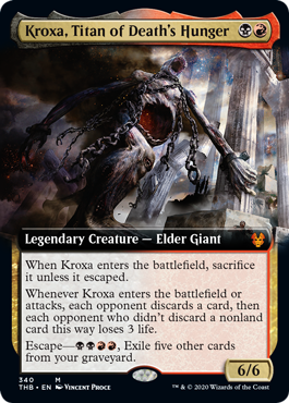 Kroxa, Titan of Deaths Hunger - Foil - Extended Art