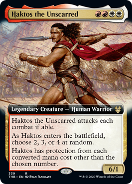 Haktos the Unscarred - Foil - Extended Art