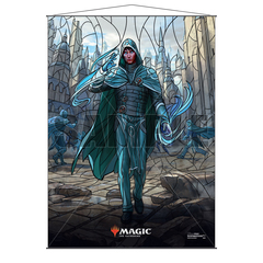 18178 Ultra Pro Wall Scroll: Magic The Gathering - Stained Glass Planeswalkers - Jace