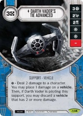 Darth Vader's Tie Advanced (Sold with matching Die)